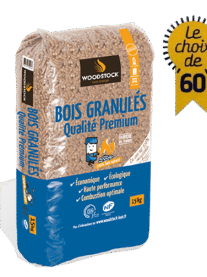 Offre Spéciale : 3 PALETTES DE GRANULÉS DE BOIS WOODSTOCK + 1 PALETTE GRATUITE – 640€ TTC