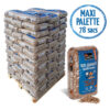 Camion Complet – 24 Palettes de Granulés de Bois WOODSTOCK (1872 sacs de 15 kg)