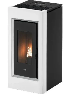 Cadel 7022071 Poêle à granulés 10.5Kw Prince 11 Blanc 5 étoiles