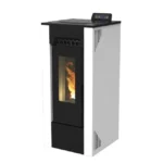 Poêle à granulés gainable Gioia 9,5 kW blanc