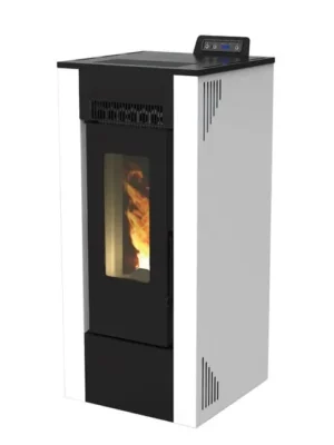 Poêle à granulés gainable Gioia 9,5 kW blanc