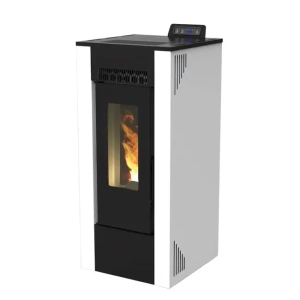 Poêle à granulés gainable Gioia 9,5 kW blanc
