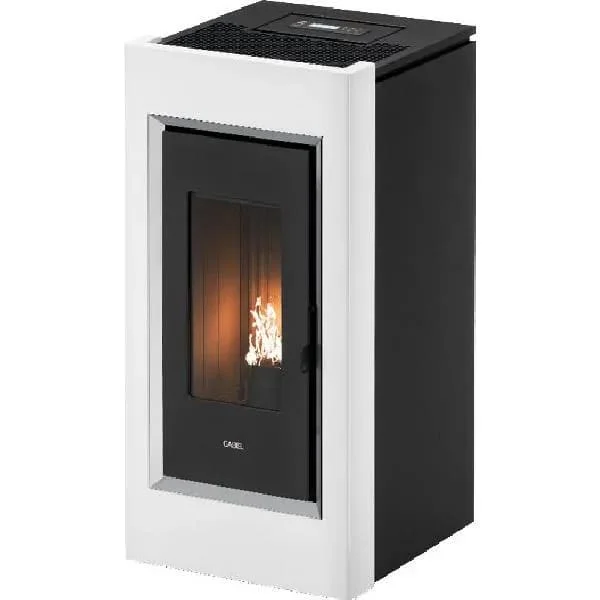 Cadel 7022071 Poêle à granulés 10.5Kw Prince 11 Blanc 5 étoiles