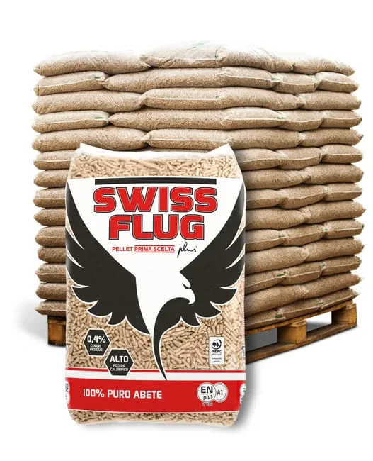 Swiss Flug ENplus A1 Pellets 70 Sacs de 15 kg en épicéa